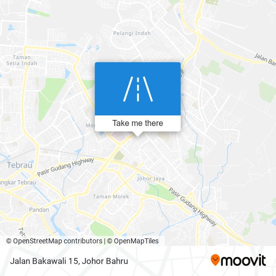 Jalan Bakawali 15 map