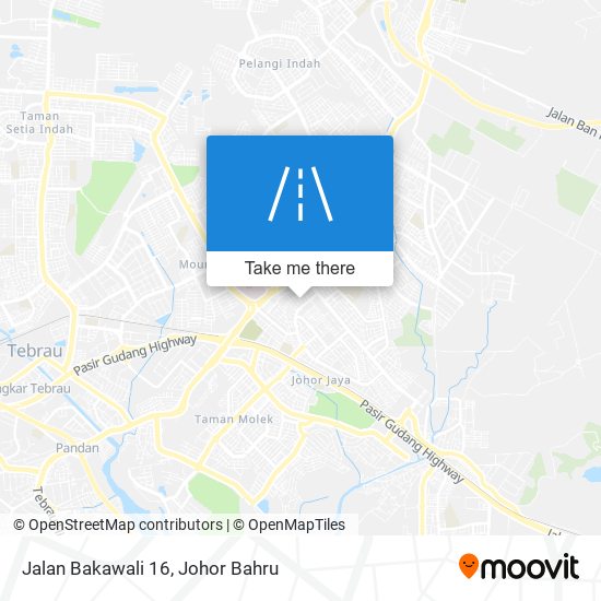 Jalan Bakawali 16 map