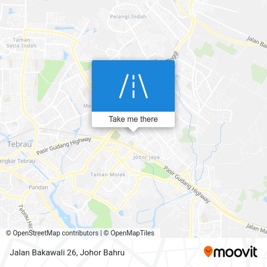 Jalan Bakawali 26 map