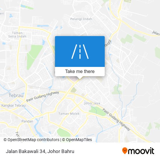 Jalan Bakawali 34 map