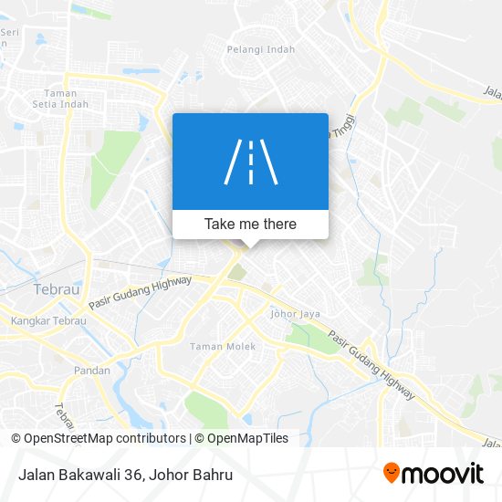 Jalan Bakawali 36 map