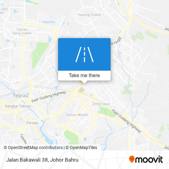 Jalan Bakawali 38 map