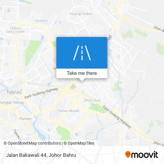 Jalan Bakawali 44 map