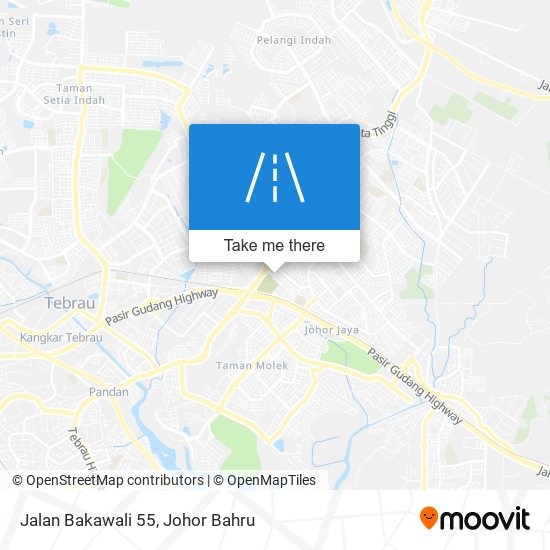 Jalan Bakawali 55 map