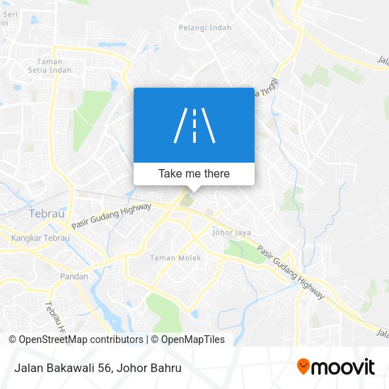 Jalan Bakawali 56 map