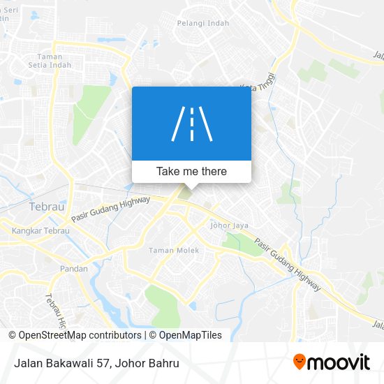 Jalan Bakawali 57 map