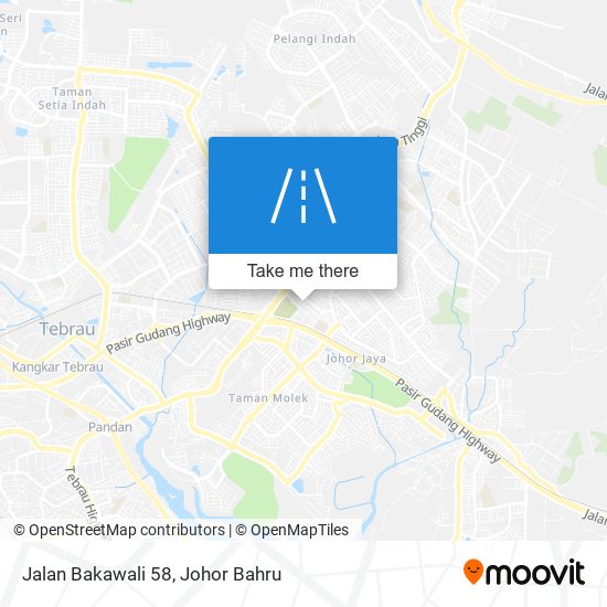 Jalan Bakawali 58 map