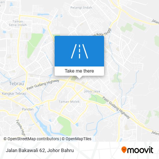 Jalan Bakawali 62 map