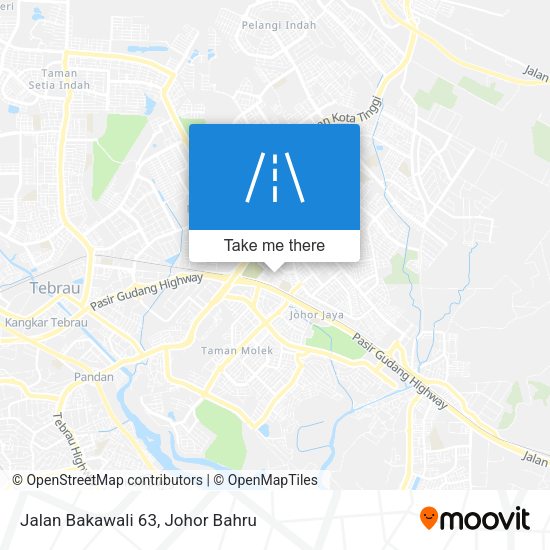 Jalan Bakawali 63 map