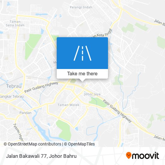 Jalan Bakawali 77 map