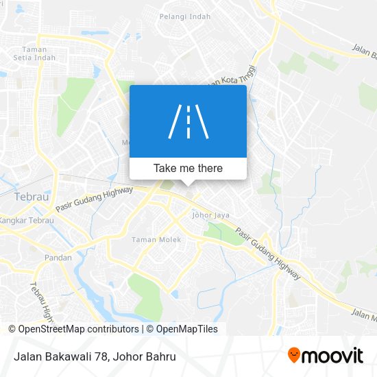 Jalan Bakawali 78 map