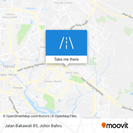 Jalan Bakawali 85 map