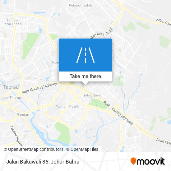 Jalan Bakawali 86 map