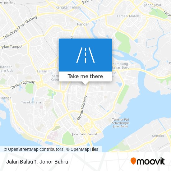 Jalan Balau 1 map