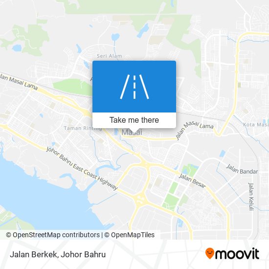 Jalan Berkek map