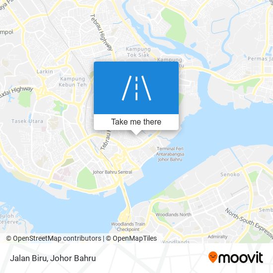 Jalan Biru map