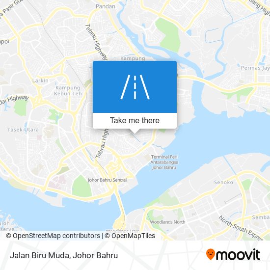 Jalan Biru Muda map