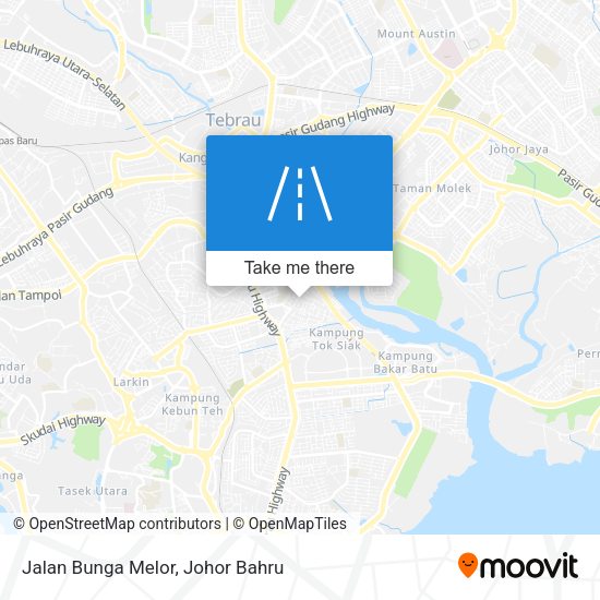 Jalan Bunga Melor map