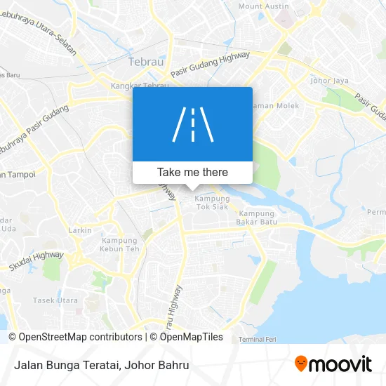 Jalan Bunga Teratai map