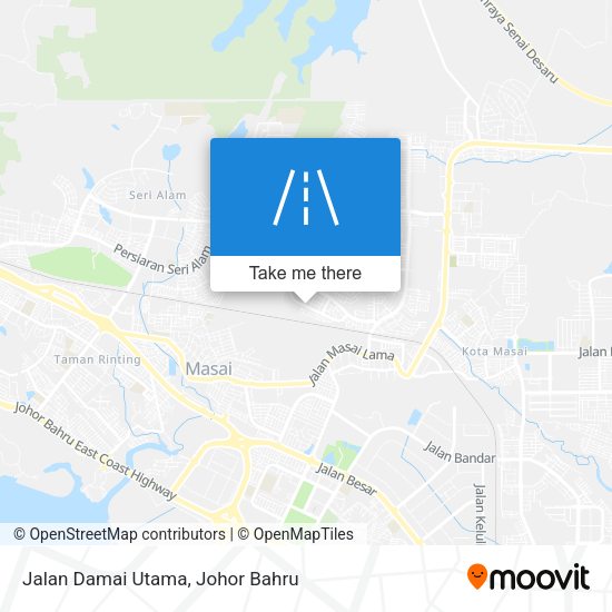 Jalan Damai Utama map