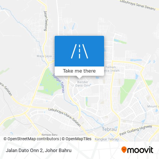 Jalan Dato Onn 2 map