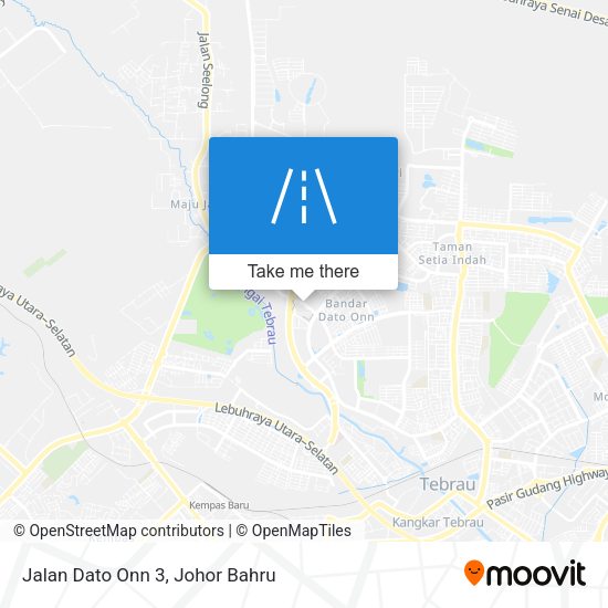 Jalan Dato Onn 3 map