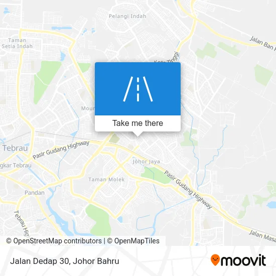 Jalan Dedap 30 map