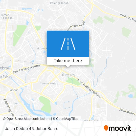 Jalan Dedap 45 map