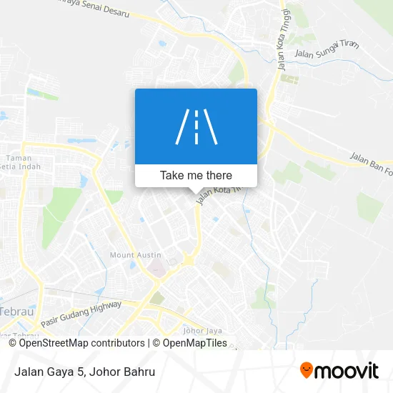 Jalan Gaya 5 map