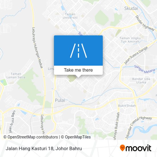 Jalan Hang Kasturi 18 map