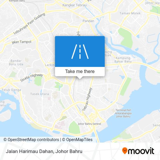 Jalan Harimau Dahan map