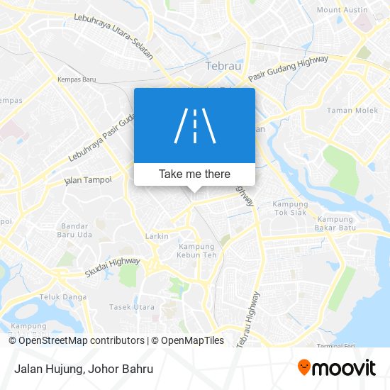 Jalan Hujung map