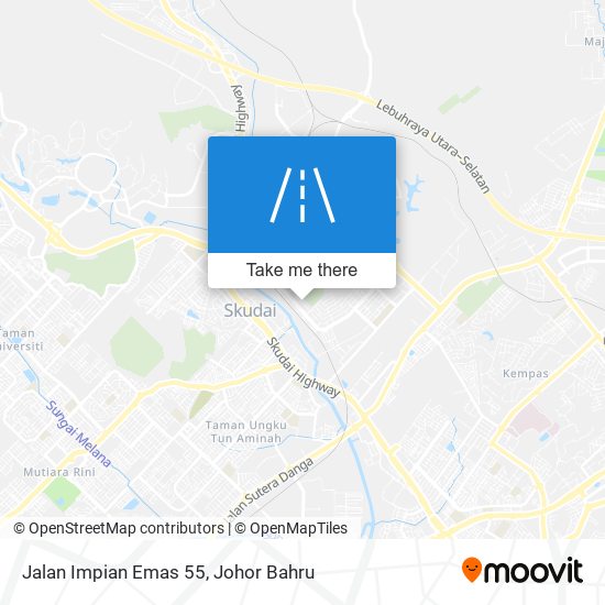 Jalan Impian Emas 55 map