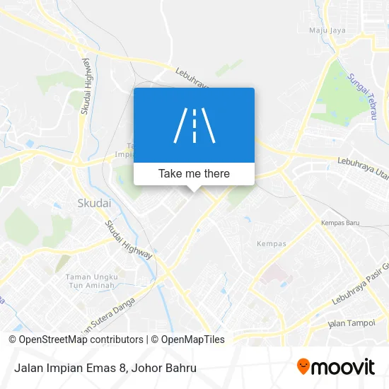 Jalan Impian Emas 8 map