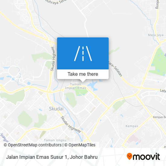 Jalan Impian Emas Susur 1 map