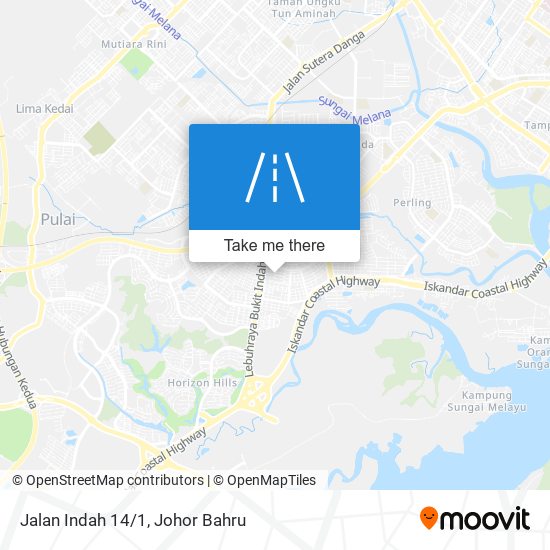 Jalan Indah 14/1 map