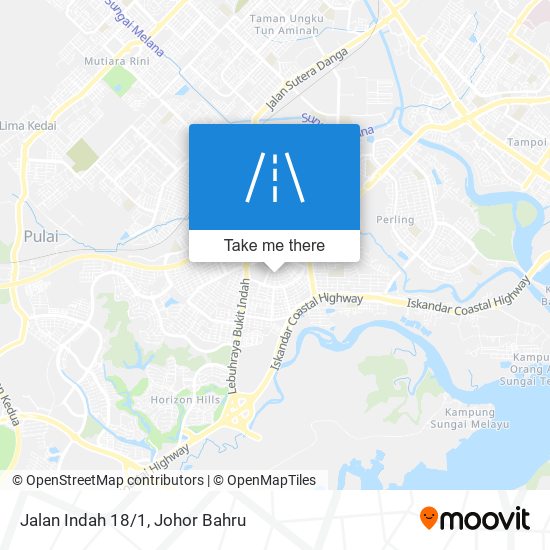 Jalan Indah 18/1 map