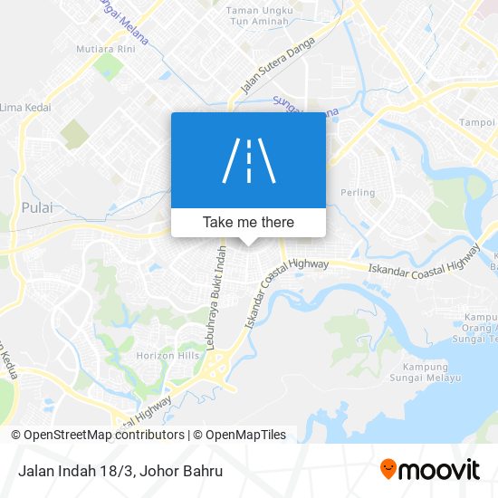 Jalan Indah 18/3 map