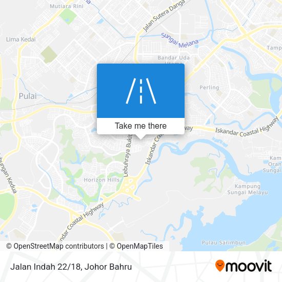 Jalan Indah 22/18 map