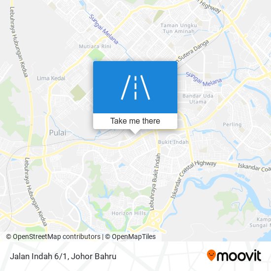 Jalan Indah 6/1 map