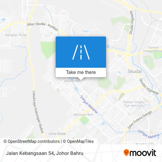 Jalan Kebangsaan 54 map