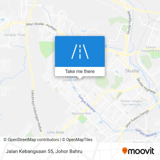 Jalan Kebangsaan 55 map