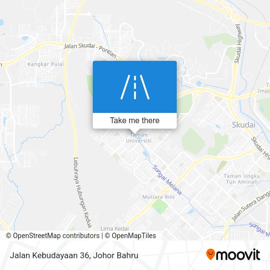 Jalan Kebudayaan 36 map