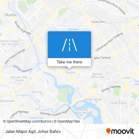 Jalan Major Agil map