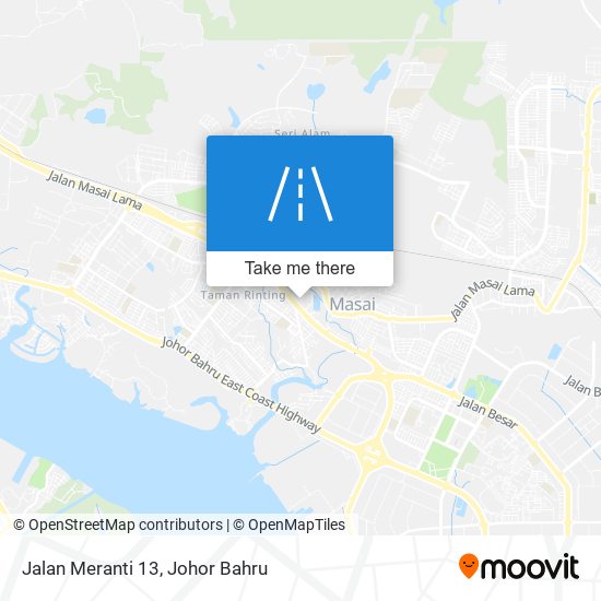 Jalan Meranti 13 map