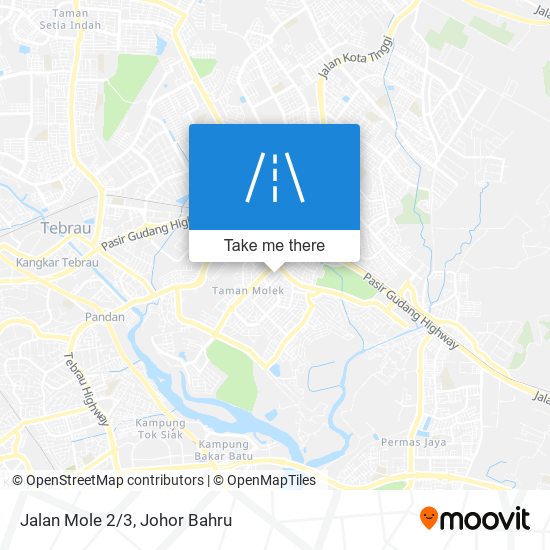 Jalan Mole 2/3 map