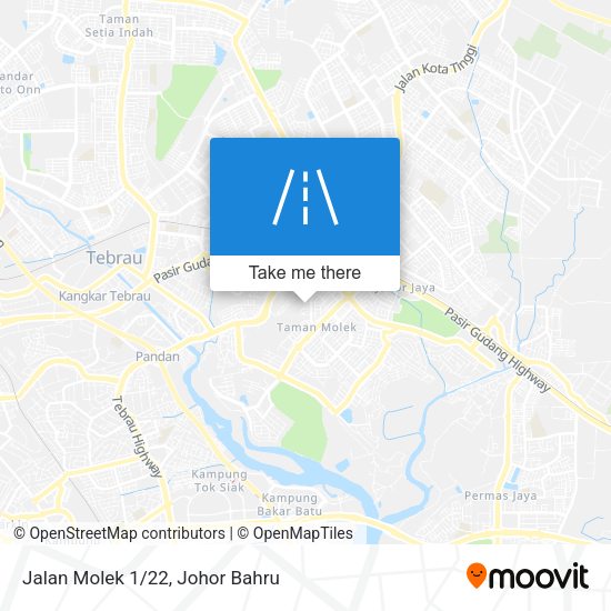 Jalan Molek 1/22 map