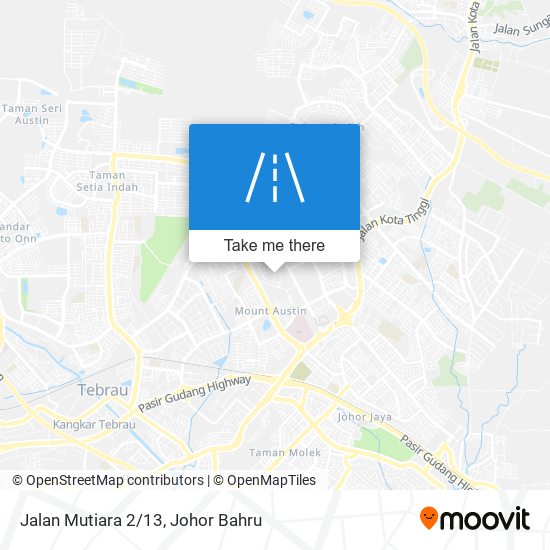 Jalan Mutiara 2/13 map