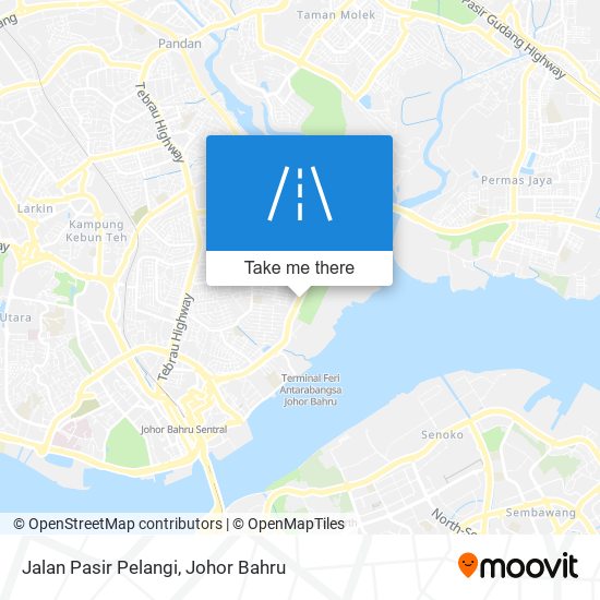 Jalan Pasir Pelangi map