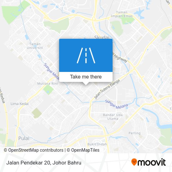 Jalan Pendekar 20 map